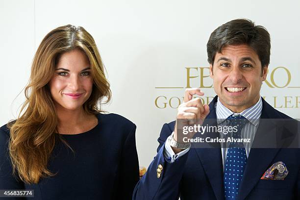 Spanish bullfigther Francisco Rivera and wife Loudes Montes present the new "Ferrero" chocolates at the Thyssen-Bornemisza Museum on October 8, 2014...