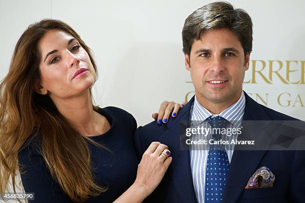 Spanish bullfigther Francisco Rivera and wife Loudes Montes present the new "Ferrero" chocolates at the Thyssen-Bornemisza Museum on October 8, 2014...