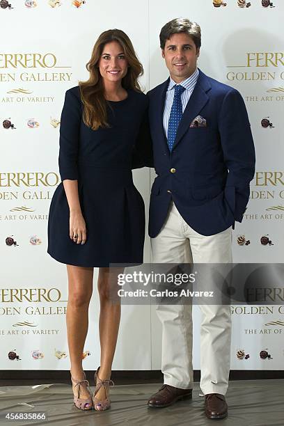 Spanish bullfigther Francisco Rivera and wife Loudes Montes present the new "Ferrero" chocolates at the Thyssen-Bornemisza Museum on October 8, 2014...