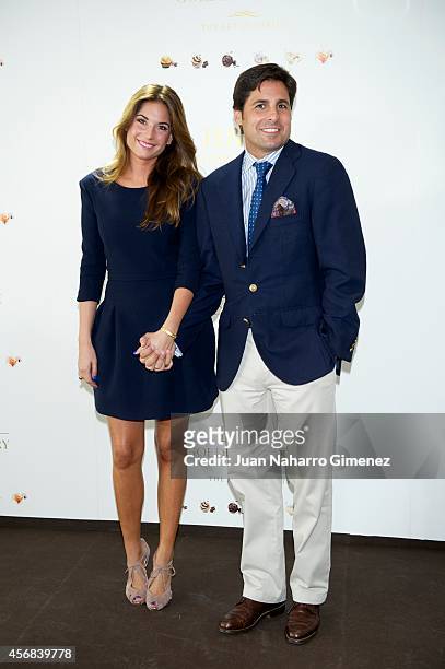 Lourdes Montes and Fran Rivera attend 'Ferrero Golden Gallery' presentation at Museo Thyssen-Bornemisza on October 8, 2014 in Madrid, Spain.