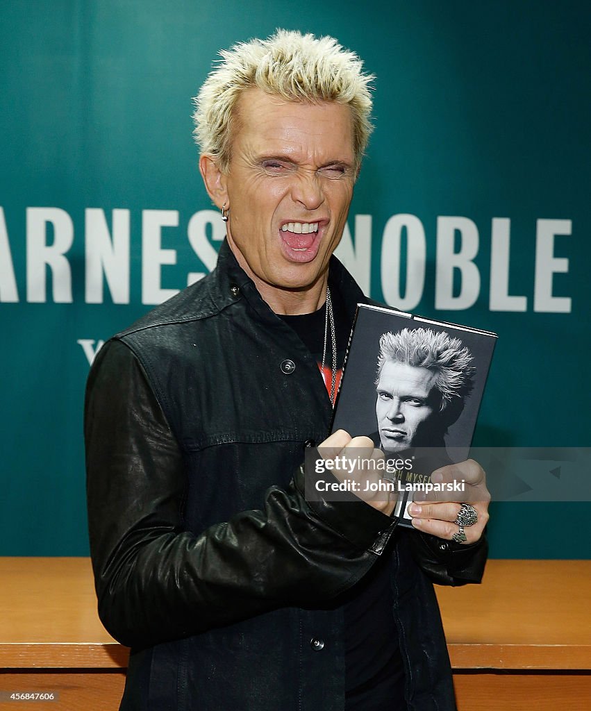 Billy Idol Signs Copies Of His Book "Dancing With Myself"