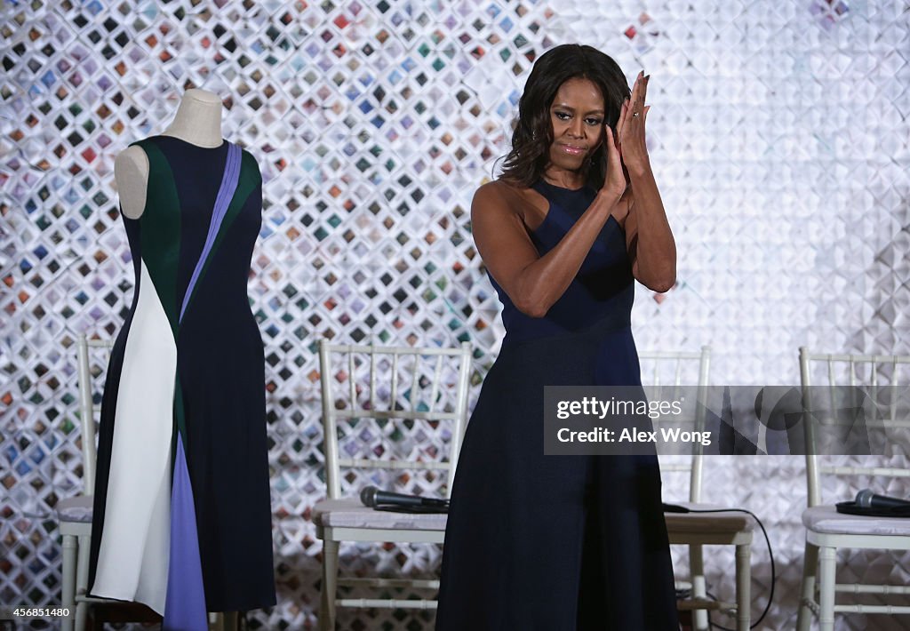 First Lady Michelle Obama Hosts Fashion Education Workshop At The White House