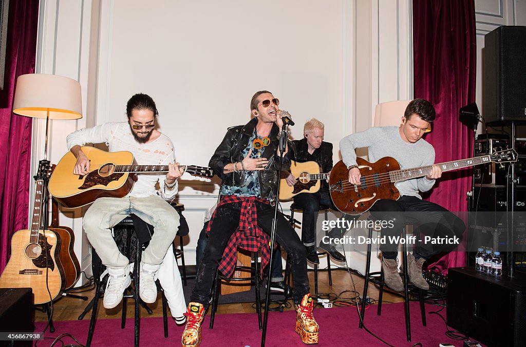 Tokio Hotel Performs At Hotel De Sers