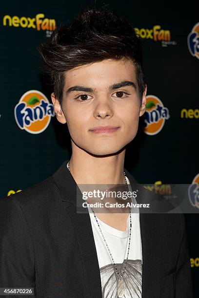 Spanish singer Abraham Mateo attends the Neox Fan Awards 2014 at the Compac Gran Via Theater on October 8, 2014 in Madrid, Spain.