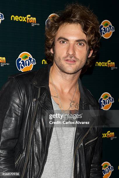 Spanish singer Fran Roldan attends the Neox Fan Awards 2014 at the Compac Gran Via Theater on October 8, 2014 in Madrid, Spain.