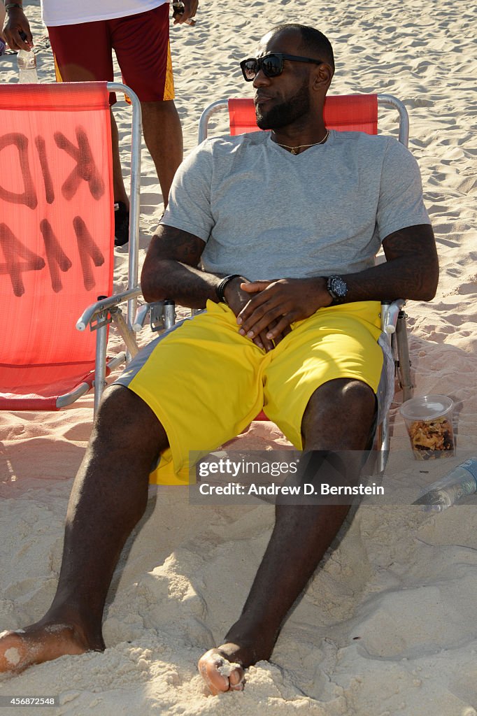 Cleveland Cavaliers on Rio de Janeiro Beach