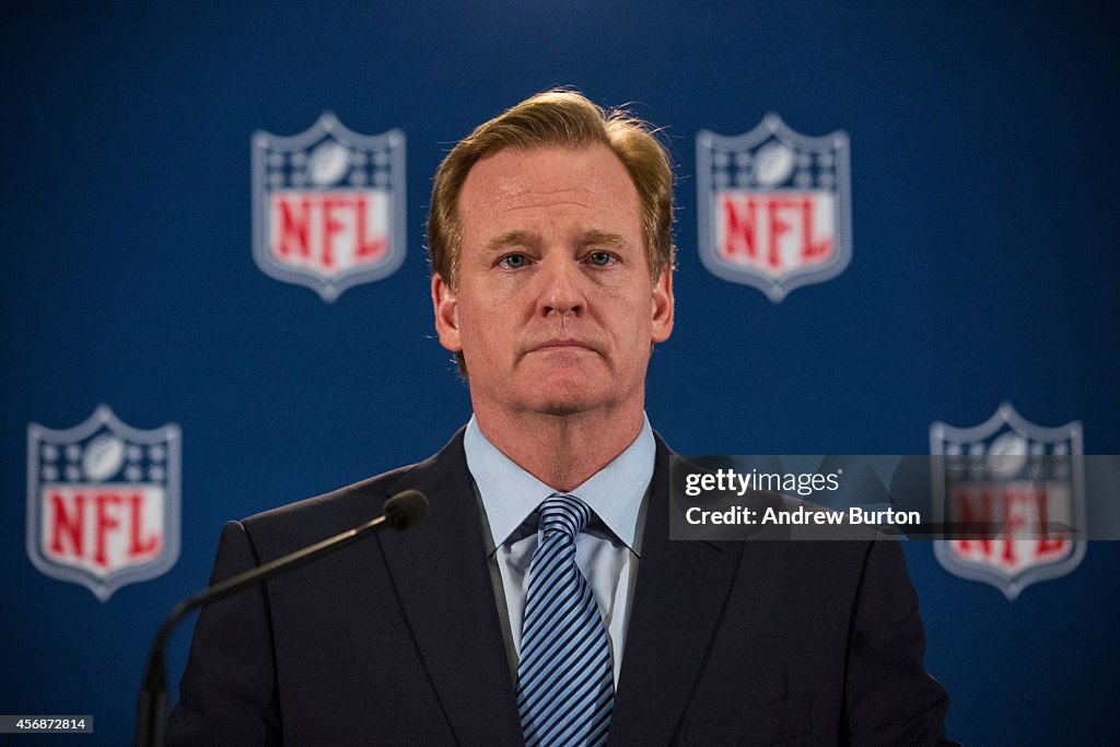 NFL Commissioner Roger Goodell Holds News Conference After Meeting With Team Owners