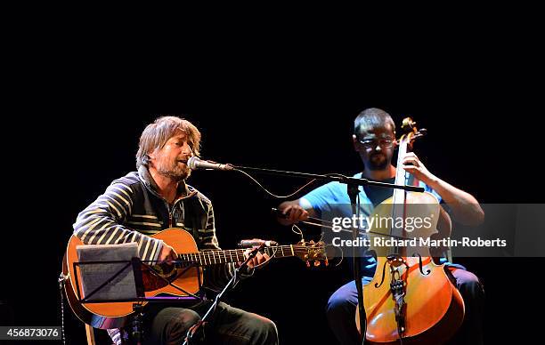 King Creosote performs on stage at the Epstein Theatre on October 8, 2014 in Liverpool, United Kingdom.
