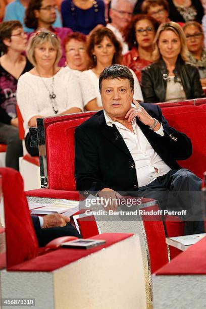 Producer Albert Emsalem attends 'Vivement Dimanche' Special TOP50 show at Pavillon Gabriel on October 8, 2014 in Paris, France.