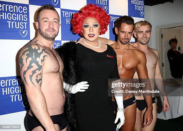 Guests attend The Terrance Higgins Supper Club at Underglobe on October 8, 2014 in London, England.