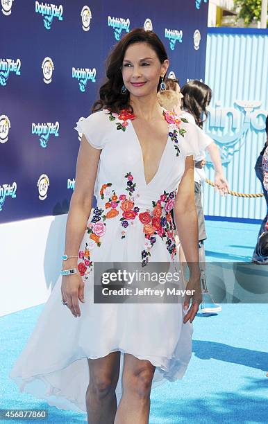 Actress Ashley Judd arrives at the Los Angeles premiere of 'Dolphin Tale 2' at Regency Village Theatre on September 7, 2014 in Westwood, California.