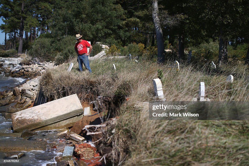 Rising Sea Levels Threatens Coast Of Maryland's Hoopers Island