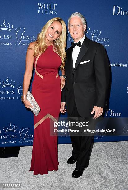 Carolyn Gusoff and Princess Grace Foundation Trustee Dr. Jon B. Turk attend the 2014 Princess Grace Awards Gala with presenting sponsor Christian...