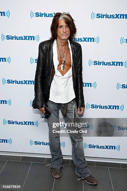 Musician Joe Perry visits the SiriusXM Studios on October 8, 2014 in New York City.