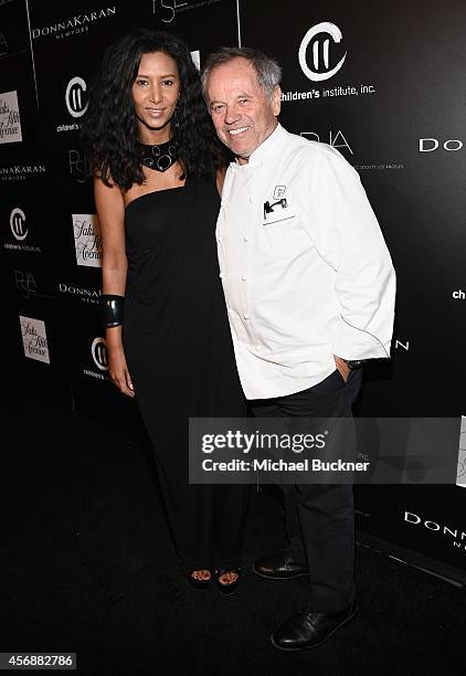 Fashion designer Gelila Assefa and chef Wolfgang Puck attend the fifth annual PSLA Autumn Party benefiting Childrens Institute, Inc., sponsored by...