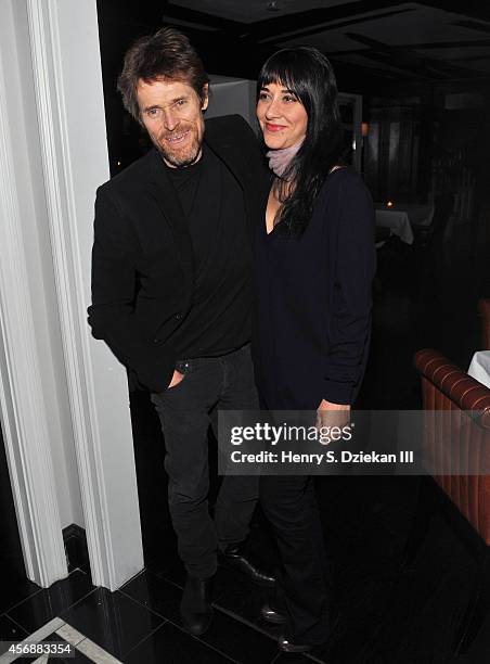 Willem Dafoe and Giada Colagrande attend the Sundance Selects with W Magazine, Moncler and The Cinema Society after party for the NYFF premiere of...