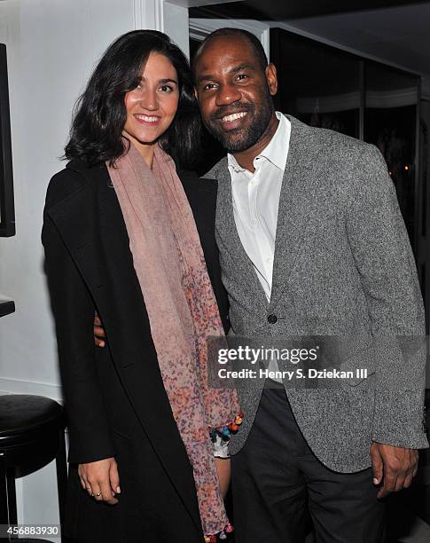 Unik Ernest and guest attend the Sundance Selects with W Magazine, Moncler and The Cinema Society after party for the NYFF premiere of "Clouds of...