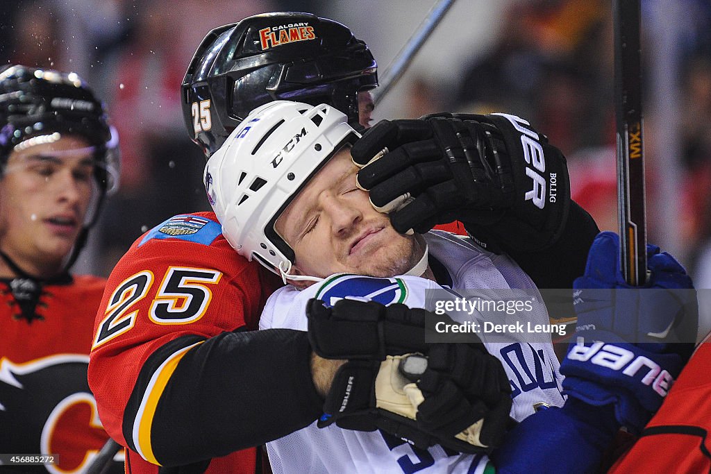 Vancouver Canucks v Calgary Flames