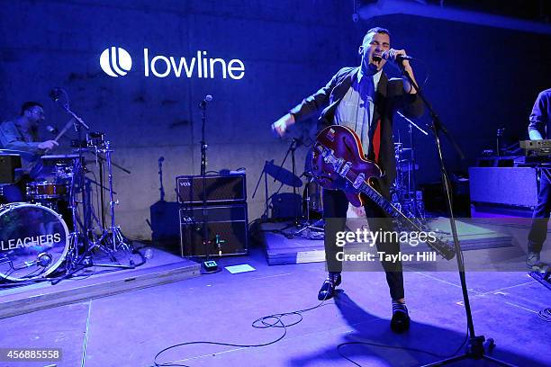 Jack Antonoff and Bleachers perform at the after-party for the 2014 The Lowline Anti-Gala Benefit Dinner at Skylight Modern on October 8, 2014 in New...