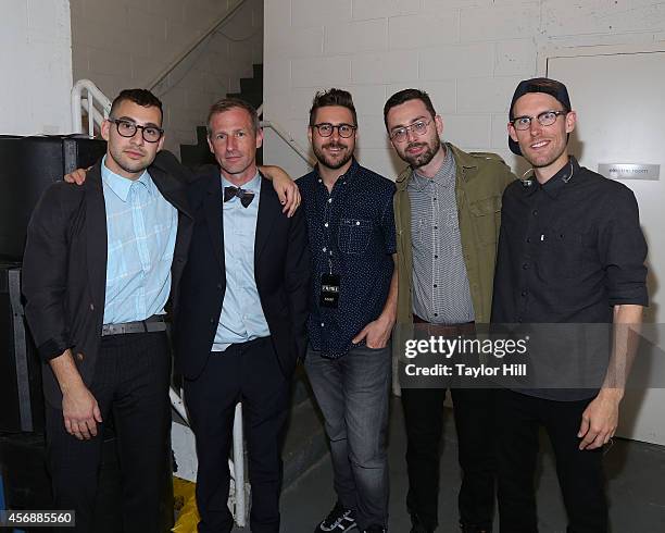 Spike Jonze and Bleachers at the 2014 The Lowline Anti-Gala Benefit Dinner at Skylight Modern on October 8, 2014 in New York City.