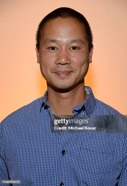 Zappos.com CEO Tony Hsieh attends the Vanity Fair New Establishment Summit Cockatil Party on October 8, 2014 in San Francisco, California.