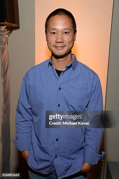 Zappos.com CEO Tony Hsieh attends the Vanity Fair New Establishment Summit Cockatil Party on October 8, 2014 in San Francisco, California.