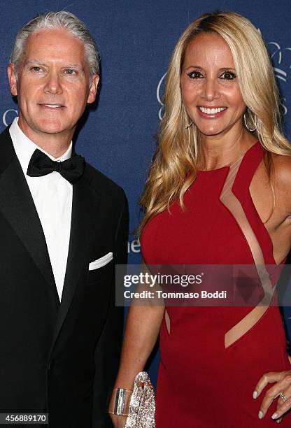 Princess Grace Foundation Trustee Dr. Jon B. Turk and Carolyn Gusoff attend the 2014 Princess Grace Awards Gala presented by Christian Dior Couture...