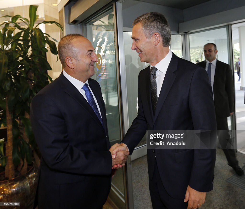 Turkish FM Cavusoglu meets new NATO chief Stoltenberg