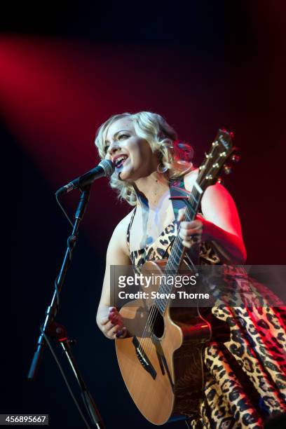 Philippa Hanna performs on stage at LG Arena on December 15, 2013 in Birmingham, United Kingdom.
