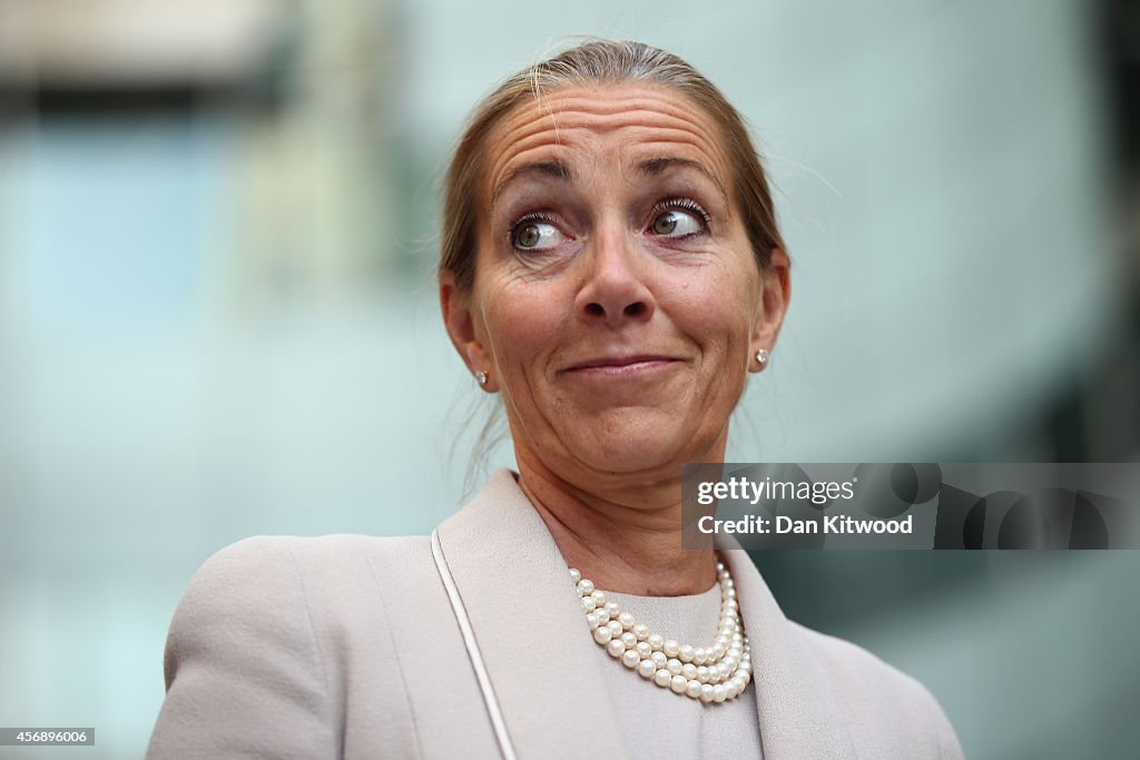 New BBC Trust Chairman Rona Fairhead Arrives For First Day At Work