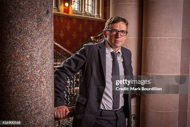 Writer David Nicholls is photographed for the Sunday Times on September 2, 2014 in London, England.