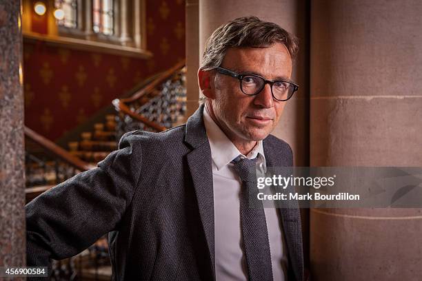 Writer David Nicholls is photographed for the Sunday Times on September 2, 2014 in London, England.