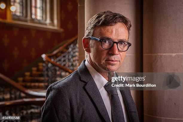 Writer David Nicholls is photographed for the Sunday Times on September 2, 2014 in London, England.