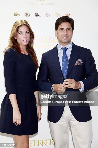 Lourdes Montes and Fran Rivera attend 'Ferrero Golden Gallery' presentation on October 8, 2014 in Madrid, Spain.