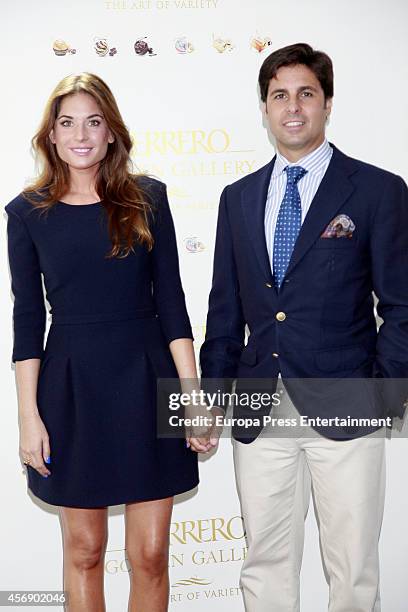 Lourdes Montes and Fran Rivera attend 'Ferrero Golden Gallery' presentation on October 8, 2014 in Madrid, Spain.