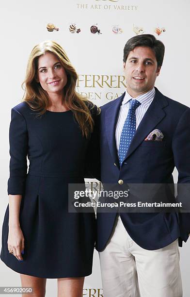 Lourdes Montes and Fran Rivera attend 'Ferrero Golden Gallery' presentation on October 8, 2014 in Madrid, Spain.