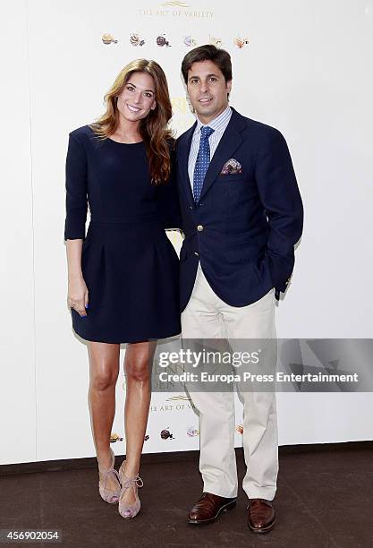 Lourdes Montes and Fran Rivera attend 'Ferrero Golden Gallery' presentation on October 8, 2014 in Madrid, Spain.