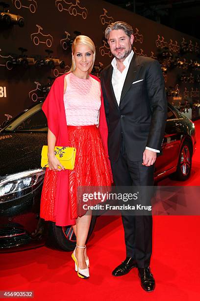 Judith Rakers and Andreas Pfaff attend the Tribute To Bambi 2014 on September 25, 2014 in Berlin, Germany.