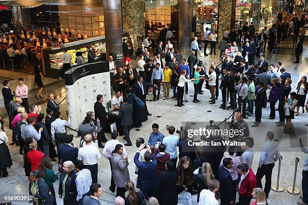 Kevin Pietersen attends his book signing at Waterstones Canary Wharf Jubilee on October 9, 2014 in London, England.