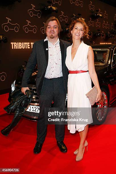 Nils Bokelberg and Chiara Schoras attend the Tribute To Bambi 2014 on September 25, 2014 in Berlin, Germany.