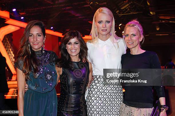 Johanna Klum, Natalia Avelon, Franziska Knuppe and Tamara von Nayhauss attend the Tribute To Bambi 2014 on September 25, 2014 in Berlin, Germany.