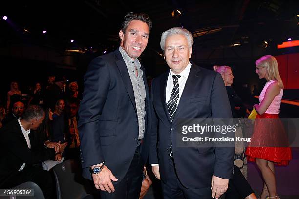 Michael Stich and Klaus Wowereit attend the Tribute To Bambi 2014 on September 25, 2014 in Berlin, Germany.