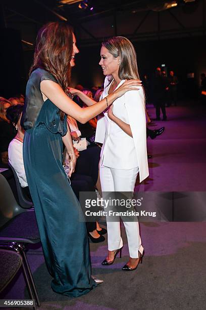 Johanna Klum and Mandy Capristo attend the Tribute To Bambi 2014 on September 25, 2014 in Berlin, Germany.