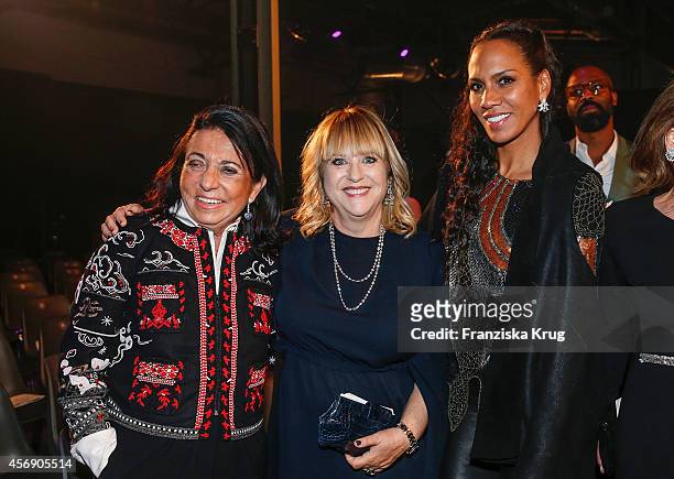Regine Sixt, Patricia Riekel and Barbara Becker attend the Tribute To Bambi 2014 party on September 25, 2014 in Berlin, Germany.