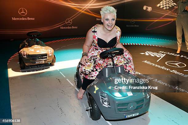 Singer Ela Steinmetz of the band Elaiza attends the Tribute To Bambi 2014 party on September 25, 2014 in Berlin, Germany.