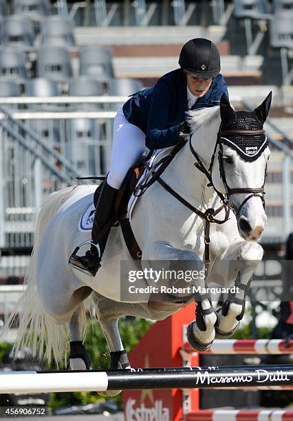 Athina Onassis de Miranda is seen at the 'CSIO Barcelona 2014: 103rd International Show' held at the Real Club de Polo de Barcelona on October 9,...