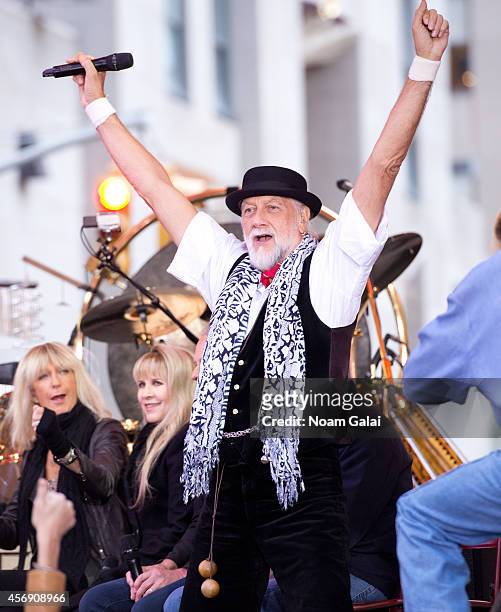 Mick Fleetwood of Fleetwood Mac performs on NBC's "Today" at the NBC's TODAY Show on October 9, 2014 in New York, New York.