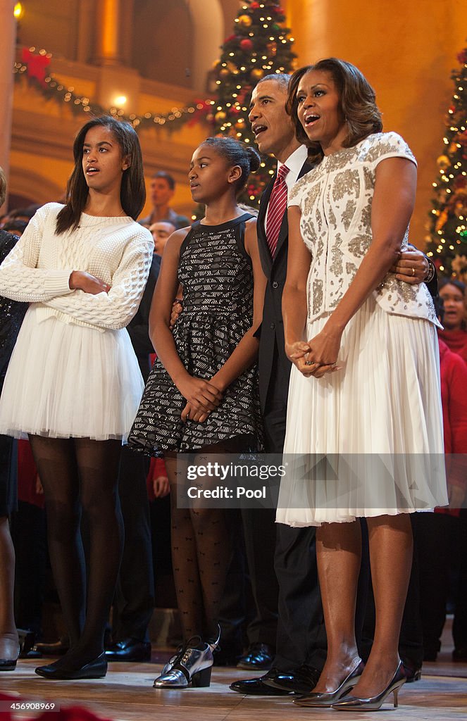 President Barack Obama Takes Part in "Christmas In Washington"