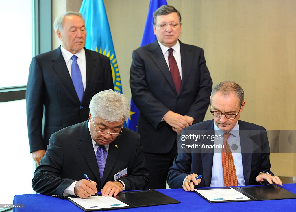 Nursultan Nazarbayev - Jose Manuel Barroso