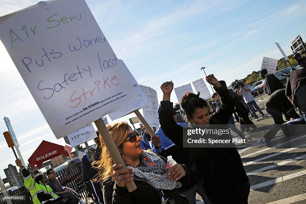 Airport Cabin Cleaners Strike Over Fears Of Ebola Contamination